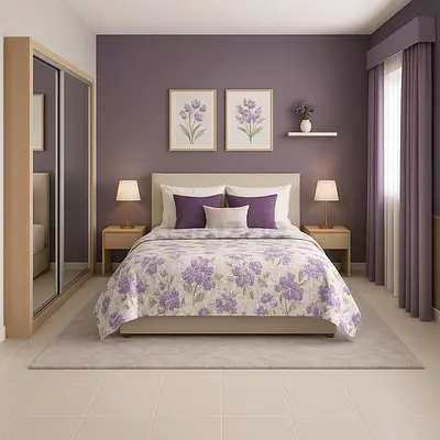 Modern Haven Platform Bed Frame with Elegant Headboard
