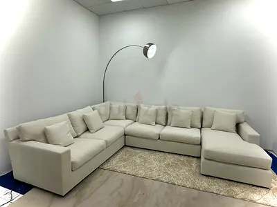 Perfect condition cratebarrel Ushape sofa