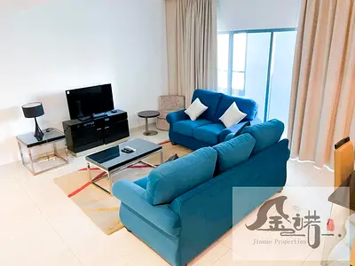 شقة مفروشة بغرفة نوم واحدة | برج كابيتال باي B | شرفة | إطلالات المدينة