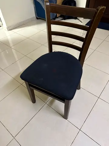 Wooden Dining Chair with Padded Seat - Used