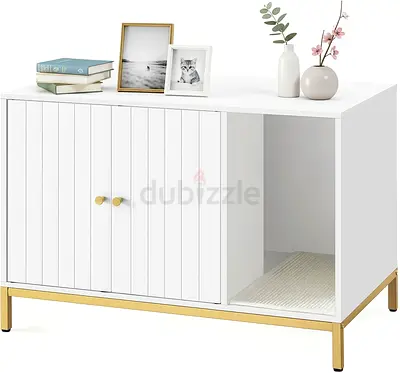 Attractive hidden cat litter cabinet