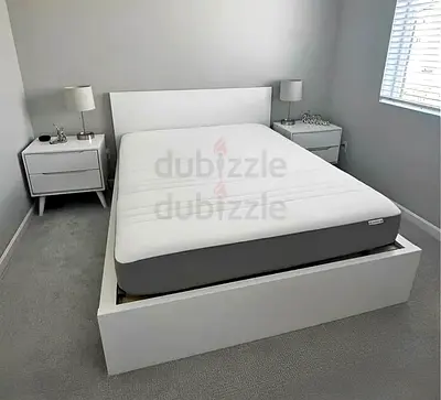 Ikea Queen size bed with mattress available in perfect condition
