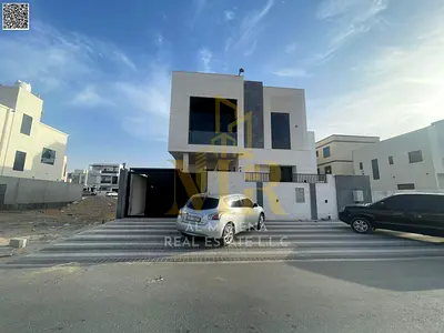 🏡 فيلا فاخرة للبيع في عجمان – منطقة الباهية | 5 غرف نوم + مجلس + صالة | غرفة خادمة + ستور | أول ساكن | خزائن بالحائط | مساحة 3,014 قدم | شامل الكهربا
