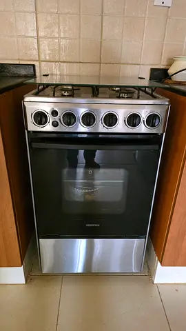 Used freestanding gas oven and stove - stainless steel
