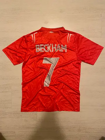 England National Team Football Jersey Beckham 7