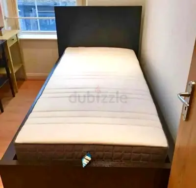 Malam single  bed 90/200cm bed and Ikea mattress is available in excellent condition
