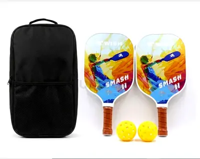 Wish Smash 11 Pickleball Paddle Set – 2 Carbon Fiber Paddles with PP Honeycomb - Brand New