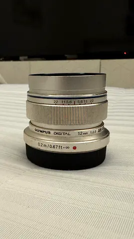 Olympus M.Zuiko Digital 12mm f/2.0 Lens (Silver)