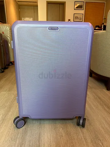 Medium purple hard-shell spinner suitcase (great condition) | Expandable