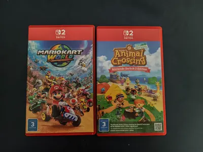 Mario Kart World and Animal Crossing New Horizons