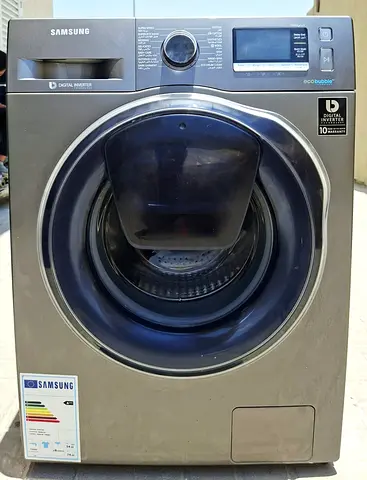 Working properly,  9kg SAMSUNG digital inverter,  washing machine  with Eco Bubble technology.