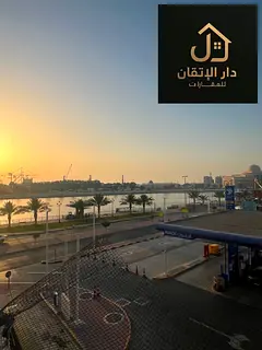 *Apartment of a lifetime: 1 bedroom + hall in Al Jubail, sea view &amp; prime location.*