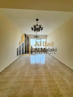 Two bedrooms and salon ,open view, everything free, for rent in al taawun sharjah