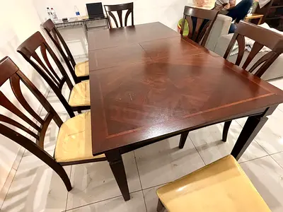 HOME CENTER DINING TABLE 7 chairs