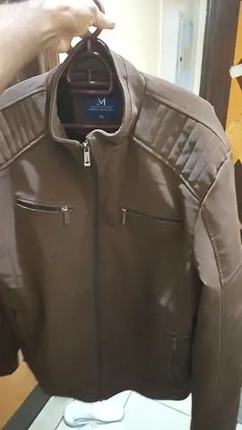 Mens Brown Biker Style Jacket