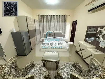 استديو مفروش شامل للايجار عجمان الروضه على شارع الشيخ عمار