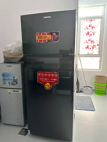 Used Hisense Black Refrigerator with Top Freezer - Good Condition