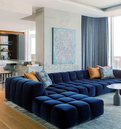 Luxe Living Contemporary L Shaped Sofa