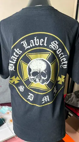 VINTAGE Black Label Society graphic skull band T-shirt, size L (used)