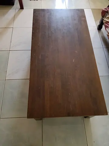 Solid Wood Coffee Table - Dark Brown, Good Condition