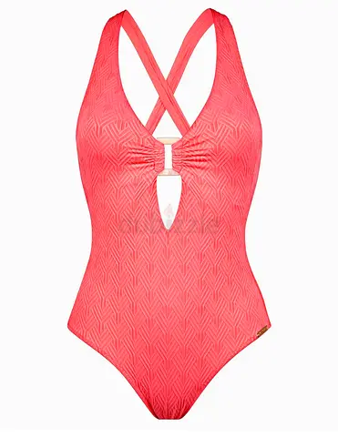 Island Nostalgia Cross Back Swimsuit