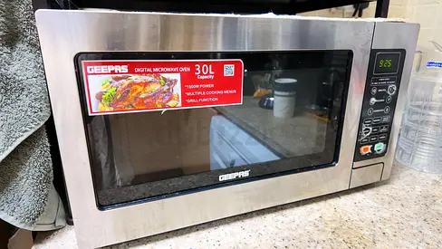 Geepas 30L Stainless Steel Digital Microwave Oven
