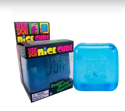 Nee Doh Nice Cube Super Squishy Stress Toy (Blue)