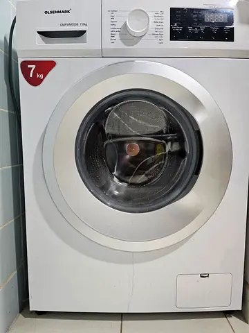 Olsenmark Front Load Washing Machine 7kg - White, Good Working Condition