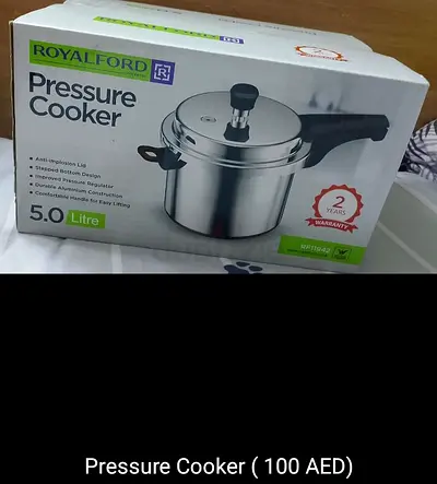 Royalford 5L Pressure Cooker - New in Box (100 AED)