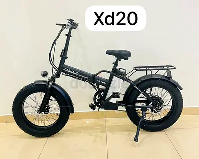 Unisex Adult, E-Bike Quark 20 Inches, Fat Electric Bicycle, Adult Foldable, Black