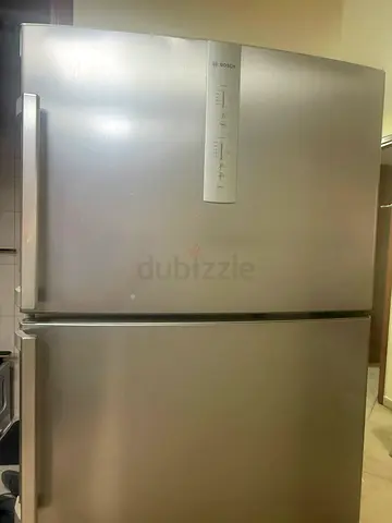 Bosch Top Freezer Refrigerator - Silver, Good Working Condition