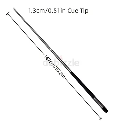 Pool/Billiards Carbon Fiber Cue Stick 147cm with Rubber Grip - Unused
