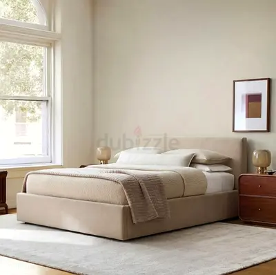 Beautiful Beige Color*160*200* King Size Bed Available