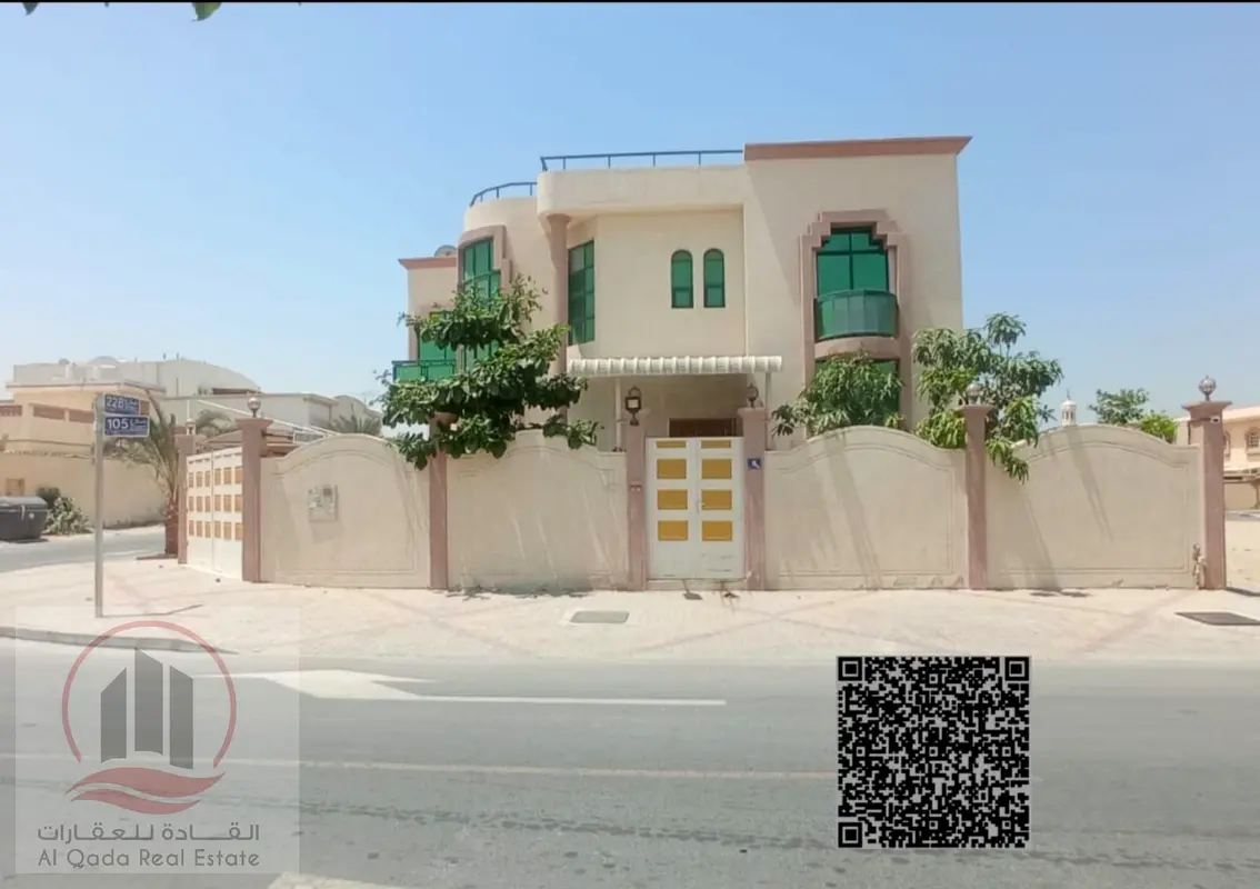 للبيع فيلازاويه بعجمان الروضه5غرف ماستر ومجلس وصالة وغرفة خدامة شامل كهرباء+مياه+مكيفات تمليك حر لجميع الجنسيات وأمكانية التمويل البنكي بدون دفعة أولي