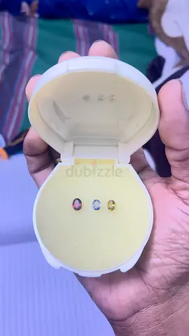 Collection of three oval cut loose gemstones