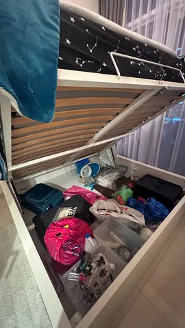 King size bed with storage + mattress