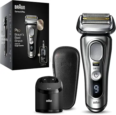 Braun Series 9 Pro Electric Shaver with Charging Station - Excellent Condition