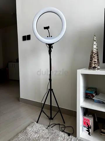 LED Ring Light with Adjustable Stand - Good Working Condition