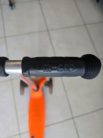 Micro - Kids three-wheel kick scooter - gently used, orange