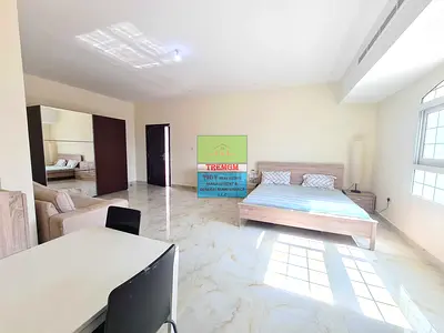 Brand new furnished studio M/ 4500 AED close FORSAN MALL KCA
