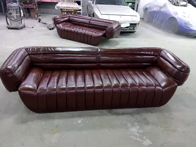 Hilford 3-Seater Full Leather Sofa Brown - Homecentre BRAND NEW
