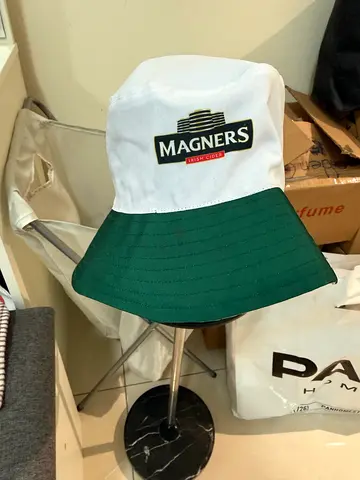 White and green Magners branded bucket hat