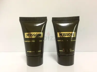 Lot Of 2 MISSONI Aftershave Balm  Perfumed Bath  Shower Gel 25 ML/0.8 OZ Each NEW