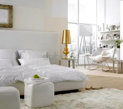 2 Ligne Roset Glacon Pouf / Side Table white