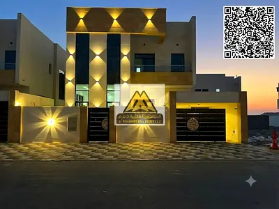5 غرف نوم ماستر | صالتين | مجلس + حوش داخلي كبير | ارتداد خارجي ومظلة سيارات أمام الفيلا | سهل المخرج لدبي
