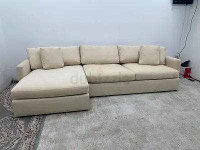 As like new condition cratebarrel lshape sofa