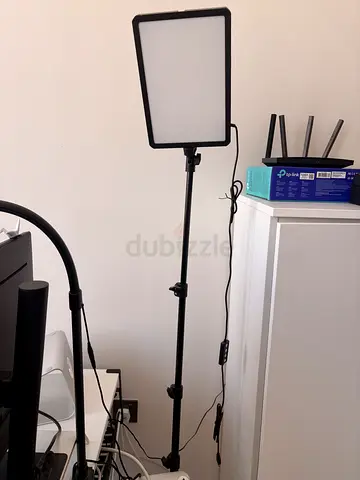 LED Panel Video Lights with Adjustable Stands