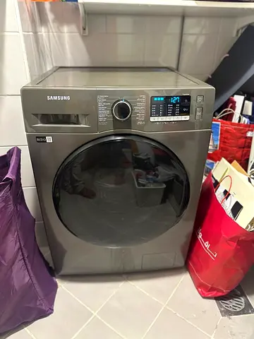 Samsung 8/6kg Front Load Washer (Gray) - Good Working Condition