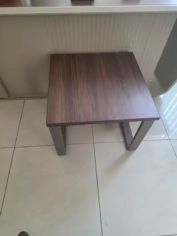 Simple wooden side table / stool — good condition