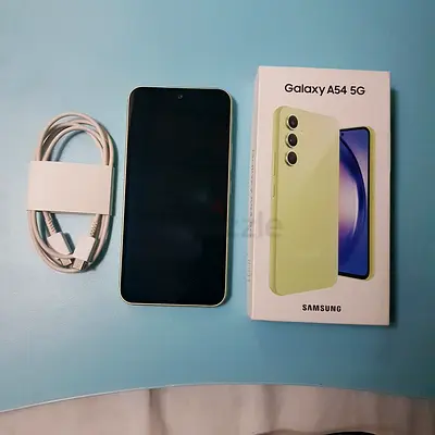 Samsung Galaxy A54 5G (Green) with box and charger